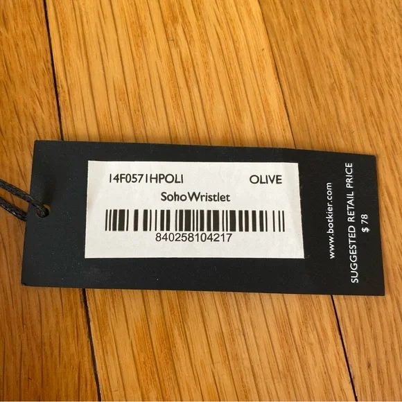 BOTKIER Soho Wristlet Bag, Olive Color, BRAND NEW, still wrapped up, never worn! - Picture 3 of 12